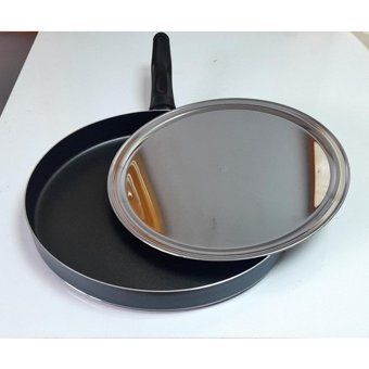 Enes Plastik Saplı Teflon 30 cm Balık - Gözleme Tava Siyah