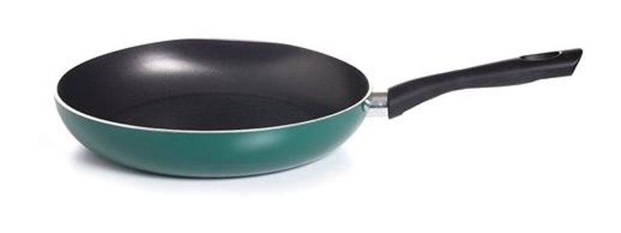 Esse Novos Picea Plastik Saplı Emaye 28 cm Düz Tava Yeşil