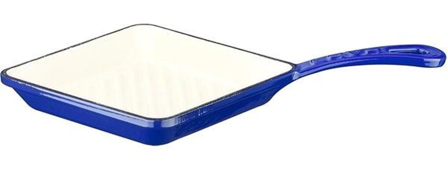 Lava Mini Kare Döküm 16 cm Grill Tava Mavi