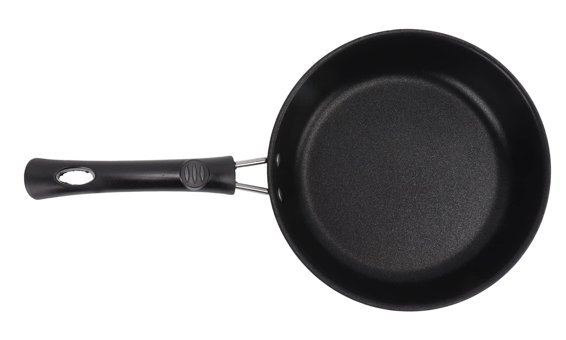 Aqxreight Plastik Saplı Paslanmaz Çelik 18 cm Kızartma Tava Siyah