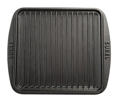 Sürel Dikdörtgen Döküm 25x26 cm Grill Tava Siyah