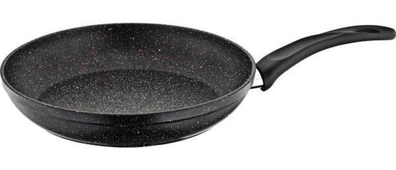 Papilla Vilma Maxi Plastik Saplı Alüminyum 26 cm Düz Tava Siyah