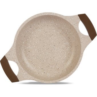 Thermoad Plastik Saplı Alüminyum Döküm 18 cm Sahan Tava Vizon