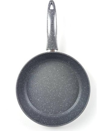 Esse Plastik Saplı Granit 26 cm Düz Tava Gri
