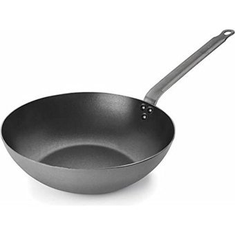 Lacor Ferrum Çelik Saplı Teflon 28 cm Wok Tava Gri
