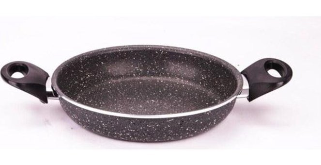 Essenso Ezme Plastik Saplı Alüminyum 20 cm Sahan Tava Gri
