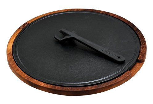 Lava Döküm 34 cm Düz Tava Siyah