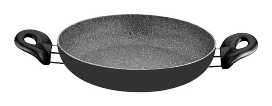 Cem Dynamic Stone Plastik Saplı Alüminyum 20 cm Sahan Tava Siyah