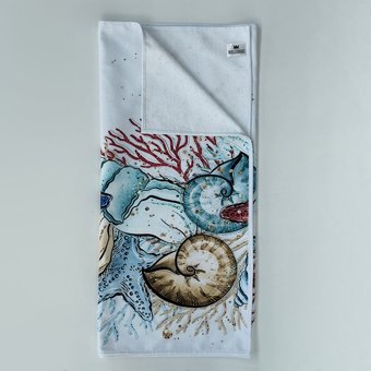 Wallhang Deniz Kabuğu Deniz Kabuğu Pamuklu Plaj Havlusu Çok Renkli