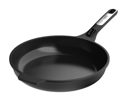 Berghoff Leo Phantom Plastik Saplı Alüminyum 24 cm Düz Tava Siyah