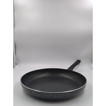 Emel Tetra Plastik Saplı Granit 32 cm Düz Tava Siyah