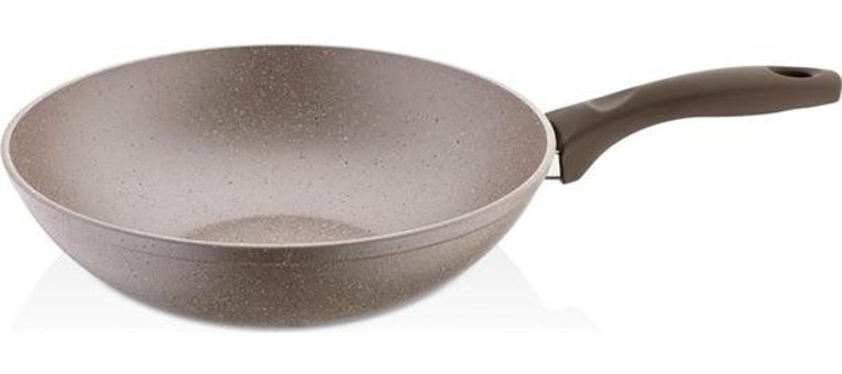 Essenso Ezme Plastik Saplı Granit 24 cm Sahan Tava Bej