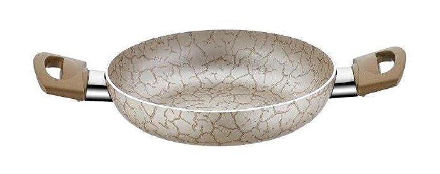 Papilla Desert Plastik Saplı Alüminyum 20 cm Sahan Tava Krem