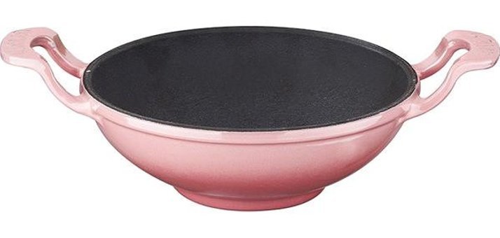 Lava Döküm 16 cm Wok Tava Pembe