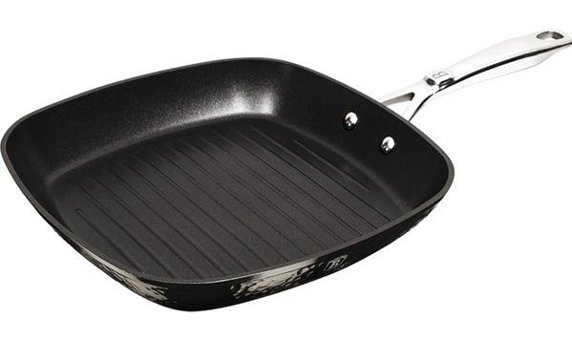 Berlinger Haus BH/6658 Çelik Saplı Alüminyum 28 cm Grill Tava Siyah