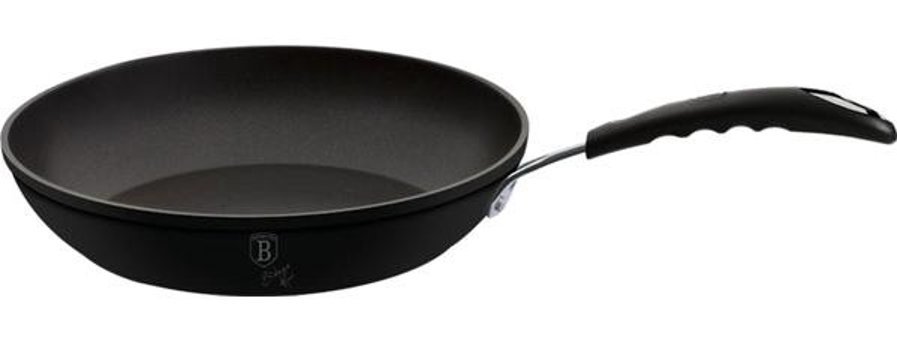 Berlinger Haus BH/6117 Plastik Saplı Alüminyum 28 cm Düz Tava Siyah