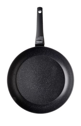Moneta Zeus 2.0 Plastik Saplı Çelik 32 cm Kızartma Tava Siyah