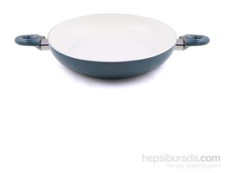 Contesse Ecotouch Torino Plastik Saplı Seramik 20 cm Sahan Tava Mavi
