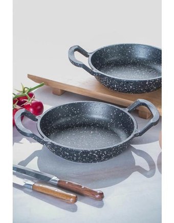 Acar Ada Döküm Saplı Alüminyum 16 cm Sahan Tava Gri