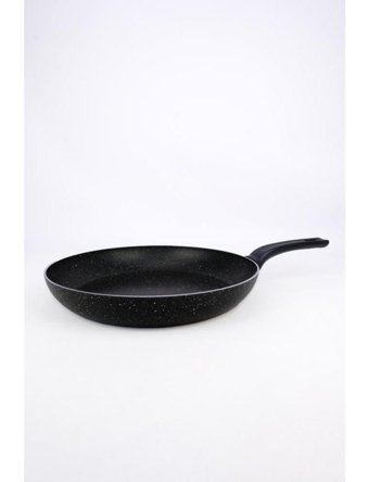 Digithome C320.006 Plastik Saplı Granit 32 cm Düz Tava Siyah