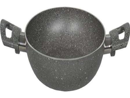 Mehtap Plastik Saplı Alüminyum 22 cm Sahan Tava Gri