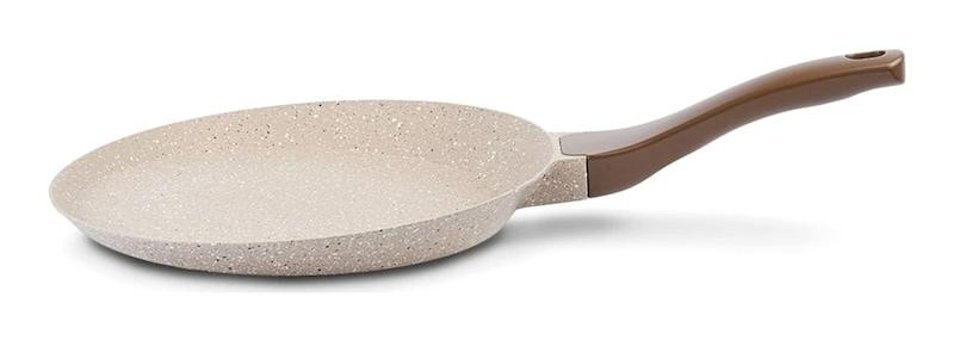 Thermoad Plastik Saplı Alüminyum Döküm 26 cm Krep Tava Vizon