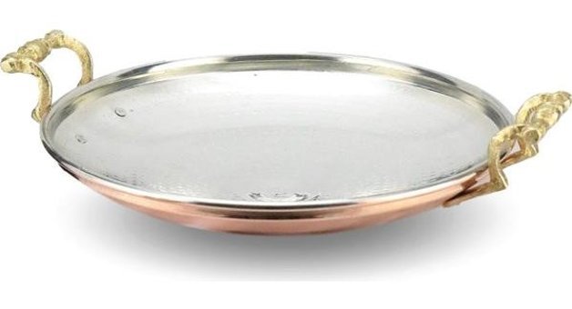 Morya Bakır 22 cm Saç Tava