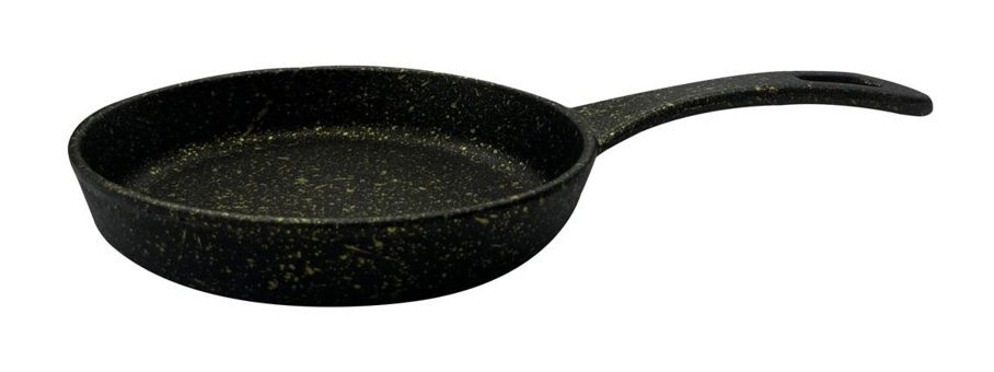 Kress Döküm Saplı Döküm 16 cm Düz Tava Siyah
