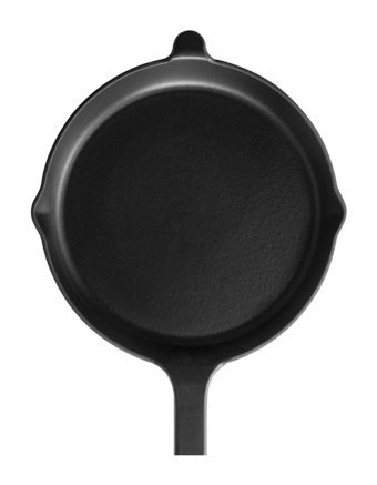 Voeux Kitchenware Döküm Saplı Döküm 27 cm Düz Tava Siyah