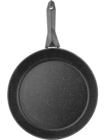 Aryıldız T/T Core Plastik Saplı Granit 26 cm Düz Tava Siyah
