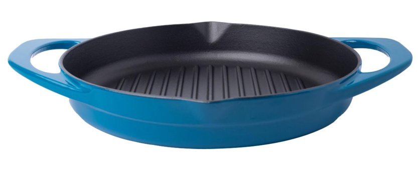 Pot Art Döküm 30 cm Grill Tava Mavi