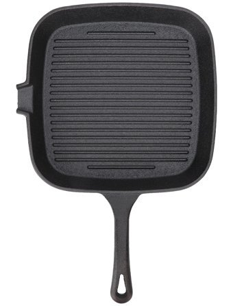 Tıta-Dong Kare Döküm Saplı Demir Döküm 22 cm Kızartma Tava Siyah