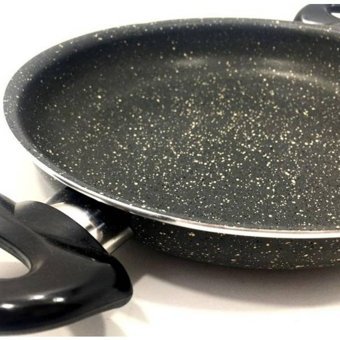 Essenso Plastik Saplı Granit 22 cm Sahan Tava Siyah