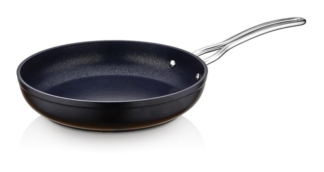 Saflon SF5626TT Metal Saplı Alüminyum 26 cm Düz Tava Siyah