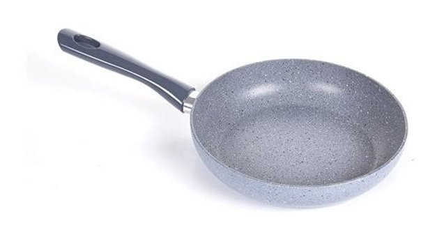 Esse St Austin Plastik Saplı Granit 24 cm Düz Tava Gri