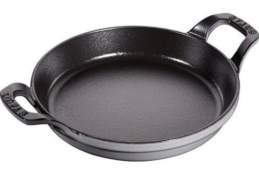Staub Grafit Döküm 20 cm Düz Tava Siyah