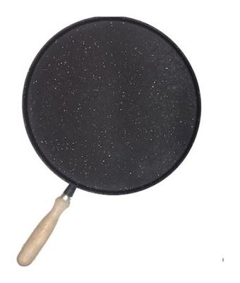 By Hanedan Esse Ahşap Saplı Döküm 36 cm Gözleme - Bazlama Tava Siyah
