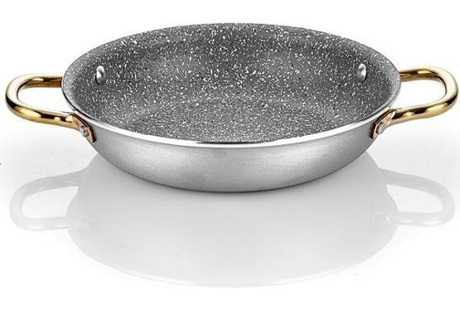 Altınbaşak Alu Çelik Saplı Alüminyum 18 cm Sahan Tava Gri