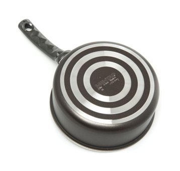 Mehtap Onyx Plastik Saplı Alüminyum 18 cm Sos Tava Siyah