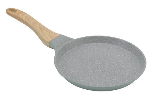 Glomora Ahşap Saplı Alüminyum 20 cm Gözleme Tava Gri