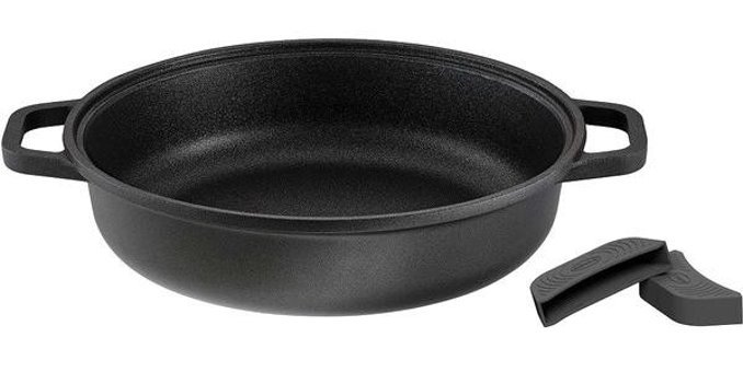 Rösle Cadini Profi Resist Döküm 28 cm Düz Tava Siyah
