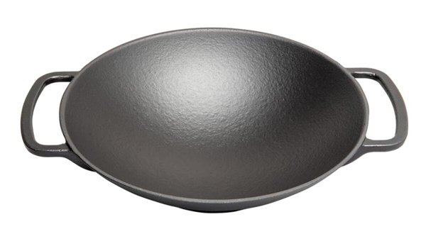 Sürel Döküm 35 cm Wok Tava Siyah