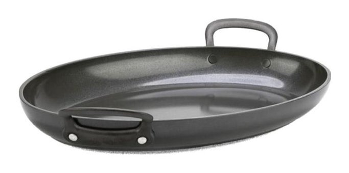 Greenpan Craft Çelik Saplı Seramik 40 cm Düz Tava Siyah