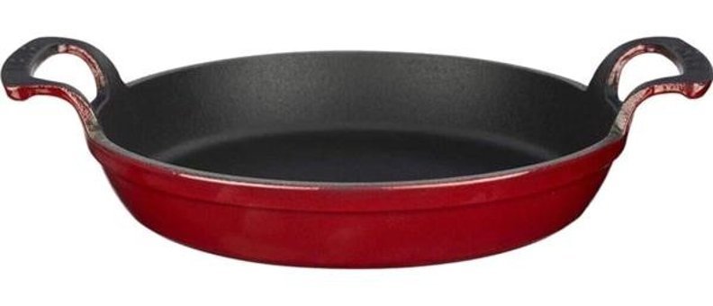 Lava Döküm Saplı Döküm 16 cm Düz Tava Kırmızı
