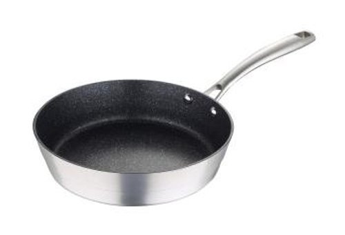 Masterpro Nordic 3421 Plastik Saplı Alüminyum 24 cm Düz Tava Gri