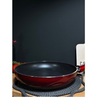 Bena Life Plastik Saplı Seramik 26 cm Düz Tava Kırmızı