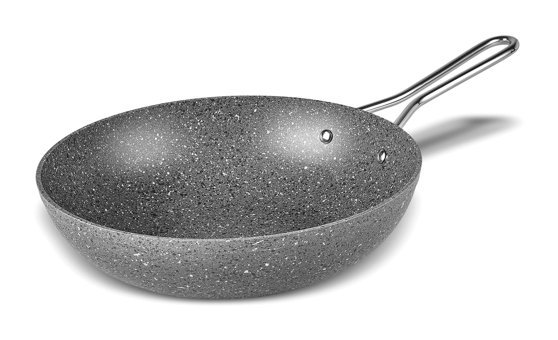 Karaca Salvador Çelik Saplı Bio Granit 28 cm Wok Tava Gri