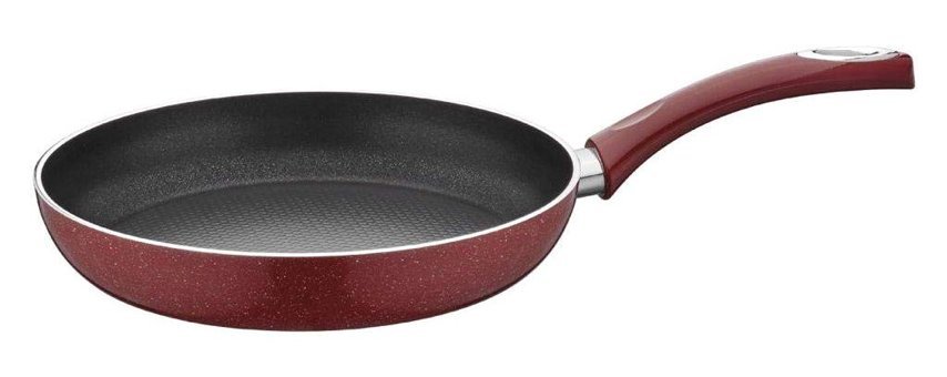 Taç Plastik Saplı Granit 32 cm Balık Tava Kırmızı