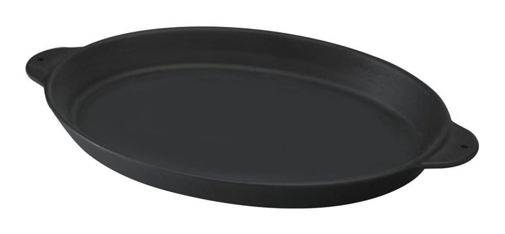 Lava Fajita Döküm 18x24 cm Düz Tava Siyah