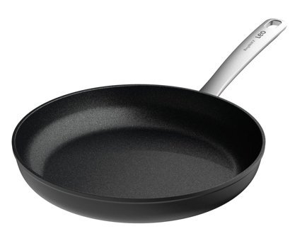 Berghoff Leo 3950479 Çelik Saplı Paslanmaz Çelik 28 cm Düz Tava Siyah